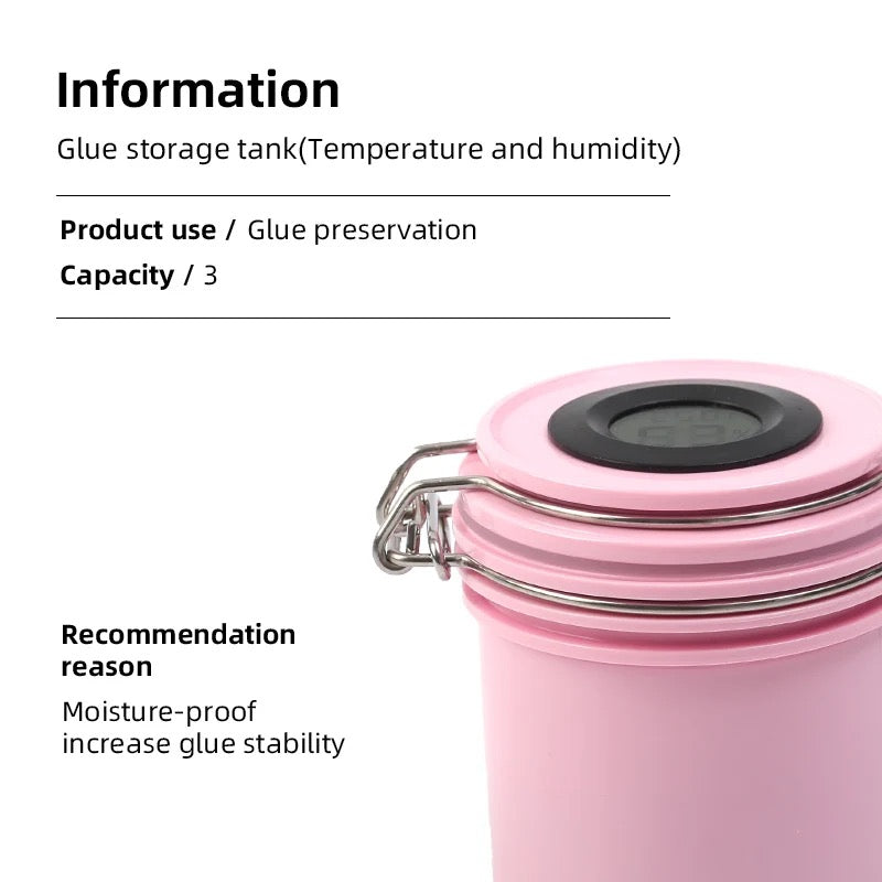 Digital Eyelash Glue Storage Tank, With Temperature And Humidity Display