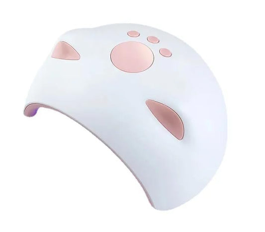 Cute Cat Paw Shape Fancy UV Led Lamp | UV Soak Machine | Nail Dryer | 20 Beads Nail Gel Dryer | 60W - Matte White