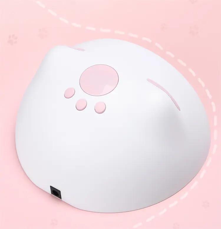 Cute Cat Paw Shape Fancy UV Led Lamp | UV Soak Machine | Nail Dryer | 20 Beads Nail Gel Dryer | 60W - Matte White
