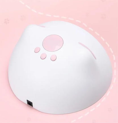Cute Cat Paw Shape Fancy UV Led Lamp | UV Soak Machine | Nail Dryer | 20 Beads Nail Gel Dryer | 60W - Matte White