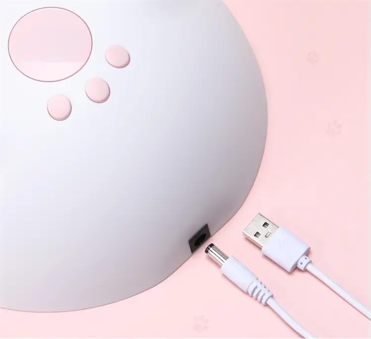 Cute Cat Paw Shape Fancy UV Led Lamp | UV Soak Machine | Nail Dryer | 20 Beads Nail Gel Dryer | 60W - Matte White
