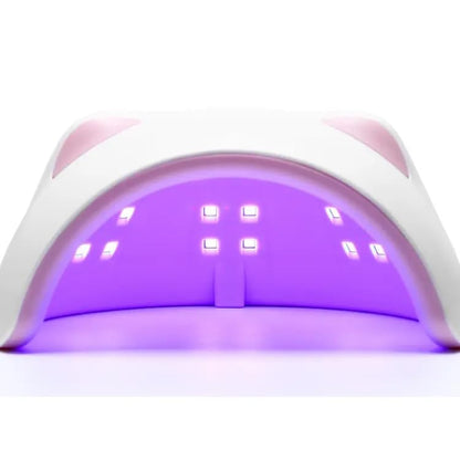 Cute Cat Paw Shape Fancy UV Led Lamp | UV Soak Machine | Nail Dryer | 20 Beads Nail Gel Dryer | 60W - Matte White