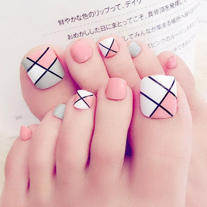 Press On | Toe - Bold Bands