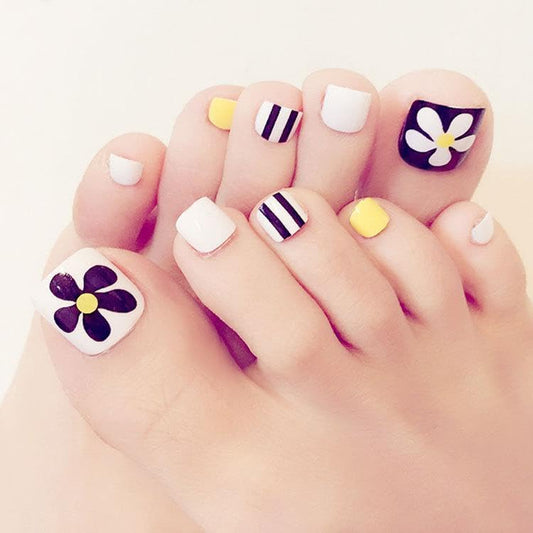 Press On | Toe - Floral Bands