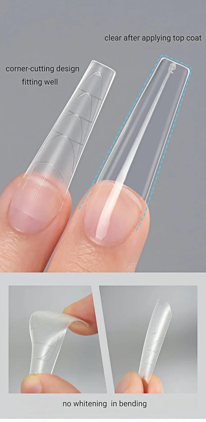 Nail Tips | Soft Gel Tips Gel X | 240 Pcs