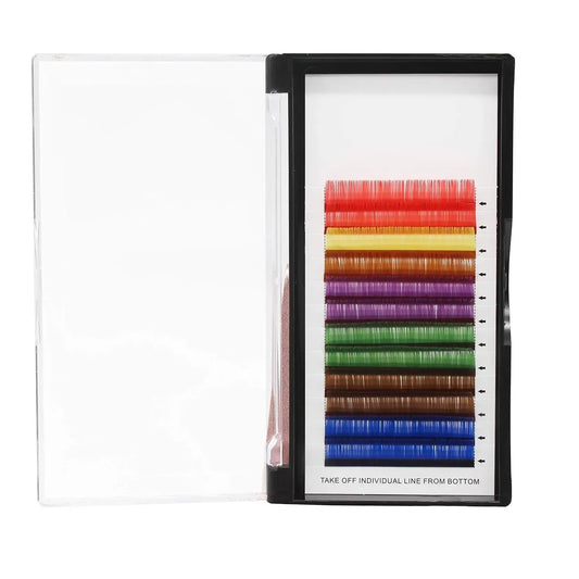 Colorful Easy Fan Eyelash Extensions, Soft and Vibrant