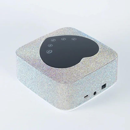 Heart Shape Blingy Diamonds Wireless UV Led Lamp | Diamond Bling | UV Soak Machine | Nail Dryer | 48 Beads Nail Gel Dryer | 72W - Silver