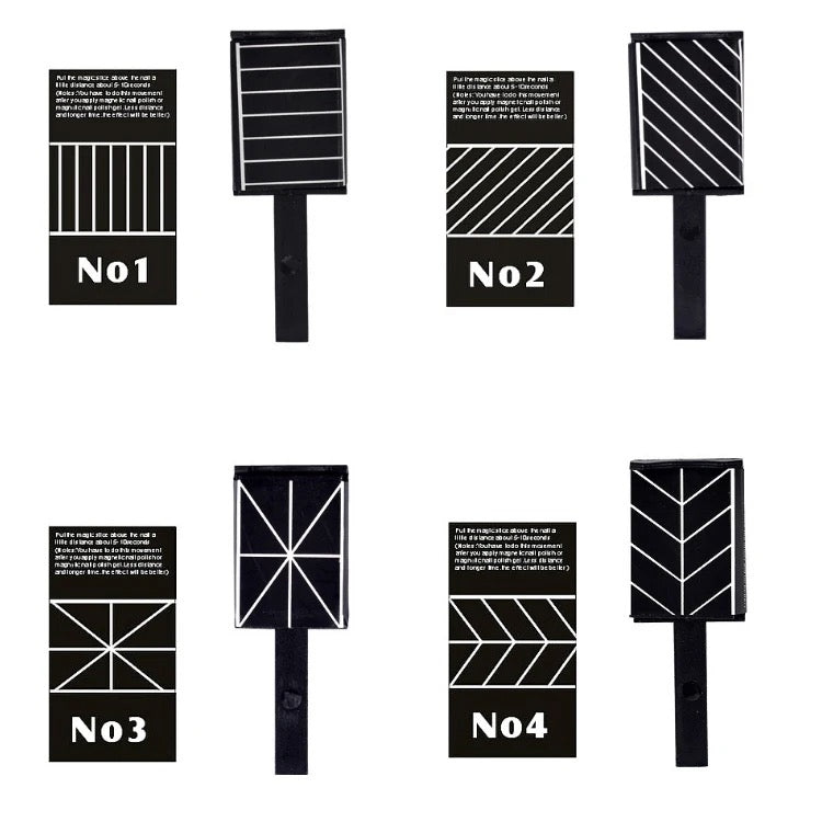 Nail Art Magnet Tool Cat Eye Gel Nail Polish - Black