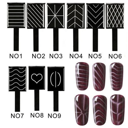 Nail Art Magnet Tool Cat Eye Gel Nail Polish - Black