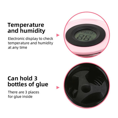 Digital Eyelash Glue Storage Tank, With Temperature And Humidity Display