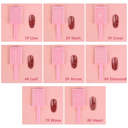 Nail Art Magnet Tool Cat Eye Gel Nail Polish - Pink