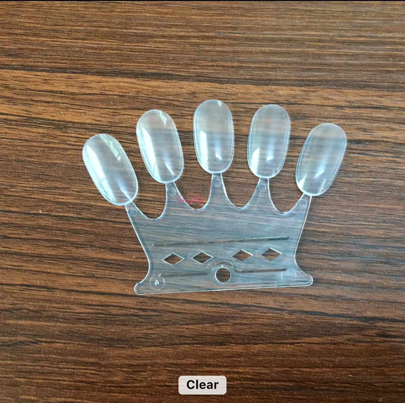 Fan Shape Nail Art Polish Display Practice Tips - Crown