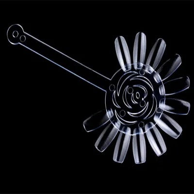 Rose Shape Nail Art Polish Display Practice Tips - Round Shaped 12 pcs