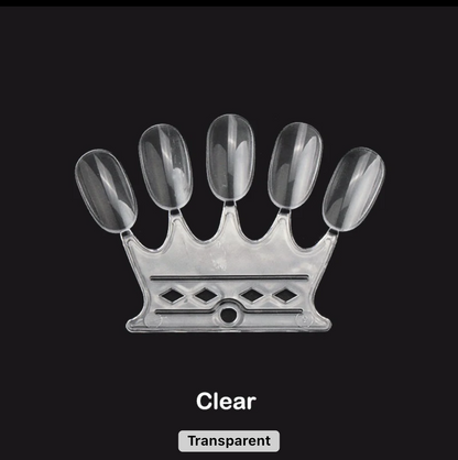 Fan Shape Nail Art Polish Display Practice Tips - Crown