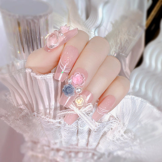 Press On | Luxe  - Pastel Powder