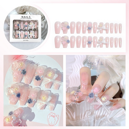 Press On | Luxe  - Pastel Powder