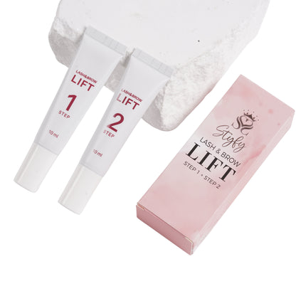 Lash & Brow Lift Kit, Step 1 & Step 2, 10ml Each