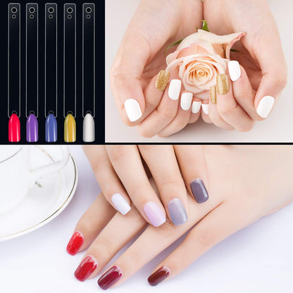 Fan Shape Nail Art Polish Display Practice Tips - Square Shaped 50 Pcs