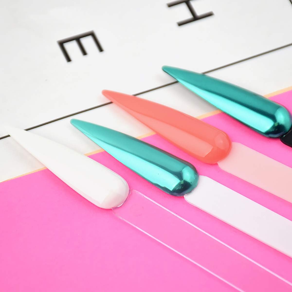 Fan Shape Nail Art Polish Display Practice Tips - Stiletto Shaped 50 Pcs